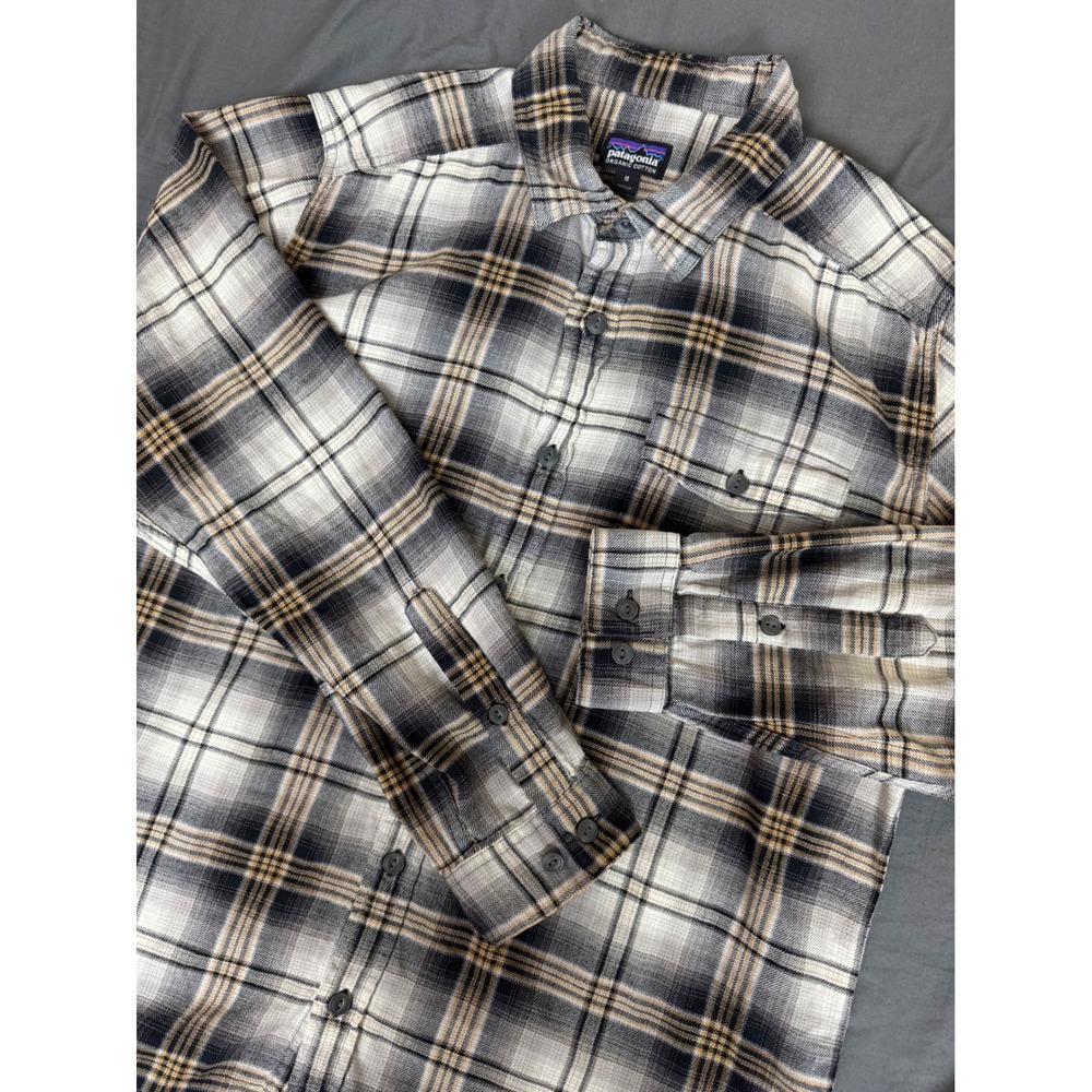Patagonia Mens Lightweight Organic Cotton Flannel Shirt Plaid Medium STY54020